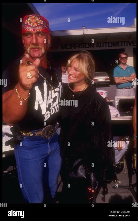 Hollywood, Ca, USA; Pro Wrestler HULK HOGAN and wife LINDA HOGAN in an undated photo. (Michelson ...