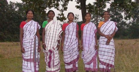 Costumes of Santhal (Santal) tribe in India