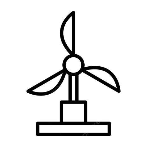 Windmill Line Icon Vector, Windmill Icon, Ecology, Energy PNG and Vector with Transparent ...
