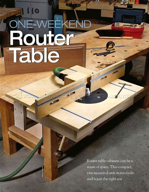 Bench-Mounted Router Table Plans • WoodArchivist