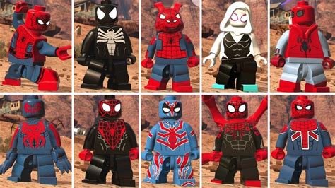 LEGO Marvel Super Heroes 2 - All Spider-Man Characters (+ Similar ...