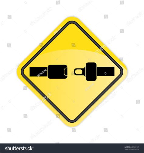 Fasten Your Seat Belt Sign Vector Stock Vector 492089137 - Shutterstock