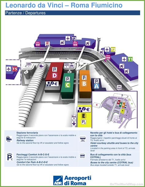 Fiumicino airport map http://ontheworldmap.com/italy/city/fiumicino ...