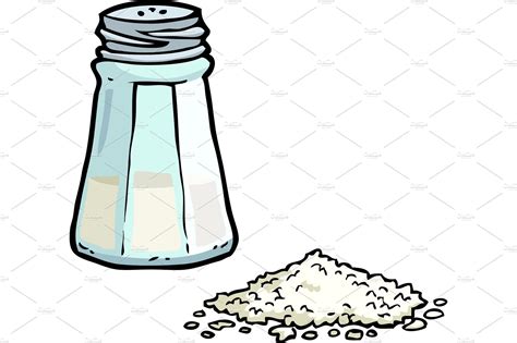 Doodle salt shaker | Photoshop Graphics ~ Creative Market