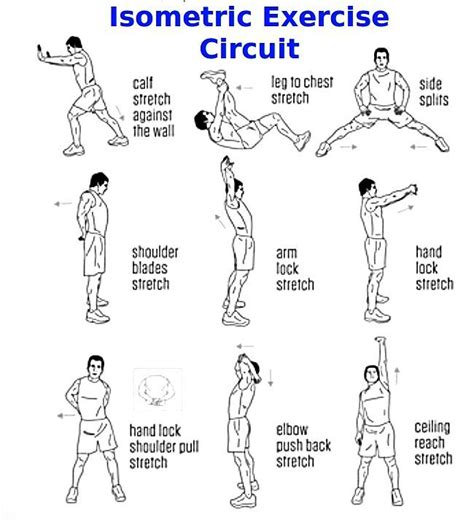 Isometric Exercise Circuit | Isometric exercises, Exercise, Body weight ...