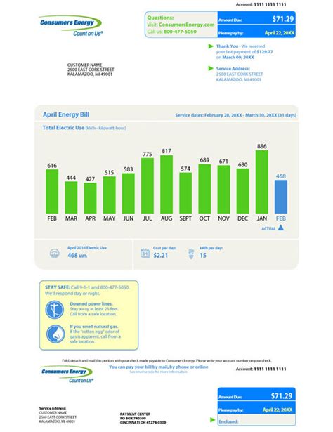 Understanding Your Bill | Consumers Energy