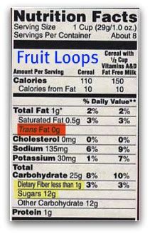 Fruit Loops Nutrition Label - Nutrition Ftempo