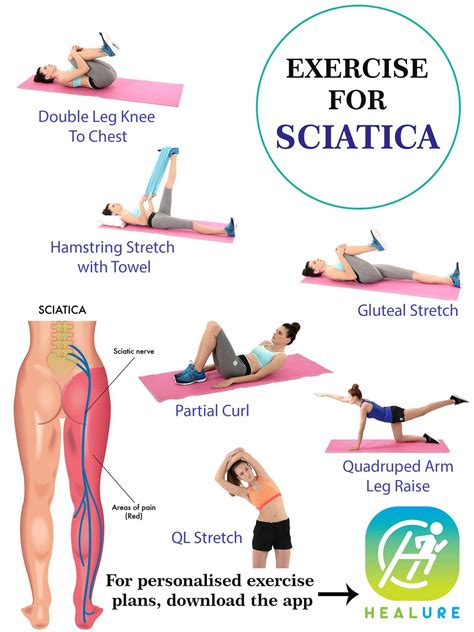 Printable Exercises For Sciatica - Free Printable Download