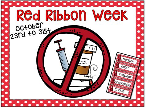 Ideal for Red Ribbon Week and the Primary Child. https://www.teacherspayteachers.com/Product/Red ...