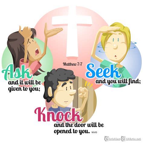 Christian clipArts.net _ Ask, Seek, Knock