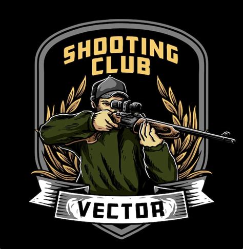 Shooting club | Premium Vector