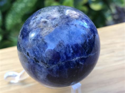 Crystal Sodalite Sphere 40mm dia. - Theresa McMordie