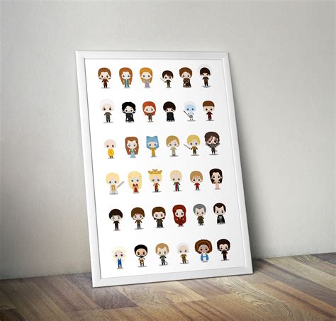 Game of Thrones characters illustrations on Behance