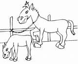 Coloring Page Horse For A Walk sketch template