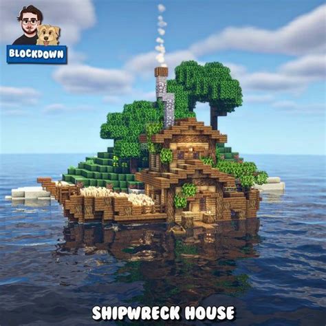 Here's a shipwreck I turned into a house! : Minecraftbuilds in 2021 | Minecraft projects ...