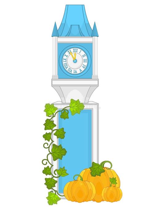 Cinderella Clock Tower stock vector. Illustration of vector - 67571628