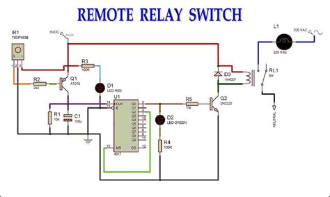 Remote Relay Switch DIY Circuit Diagram - TRONICSpro