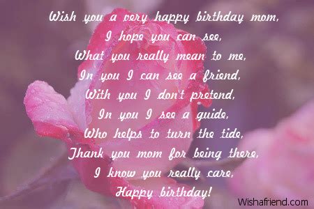 Mom Birthday Poems - Page 1