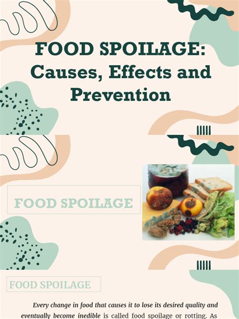 FOOD SPOILAGE - Causes, Effects and Prevention | PDF