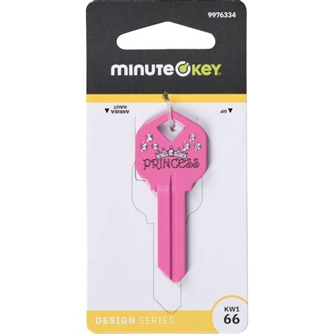 Minute Key Pink #66 Kw1 Brass House/Entry Key Blank in the Key Blanks department at Lowes.com