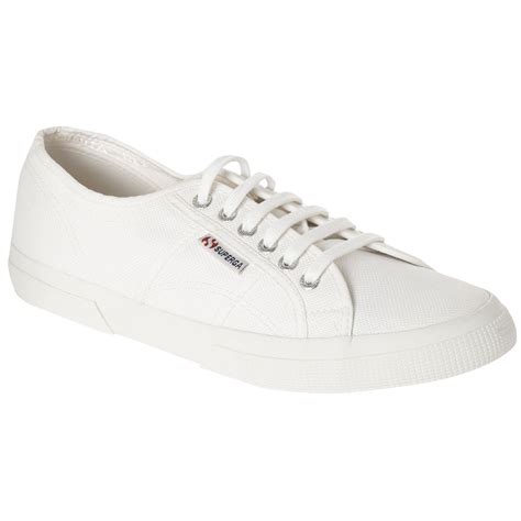 Superga White Canvas Trainers | Mens casual shoes, Casual shoes, White canvas