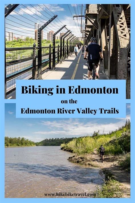 Biking in Edmonton on the Edmonton River Valley trails #biking # ...