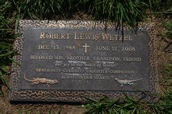 Robert Lewis Wetzel (1988-2008) - Find a Grave Memorial