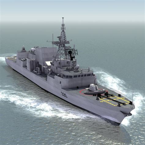 halifax class frigate 3d model