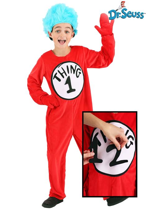 Thing 1&2 Kids Deluxe Costume - Walmart.com