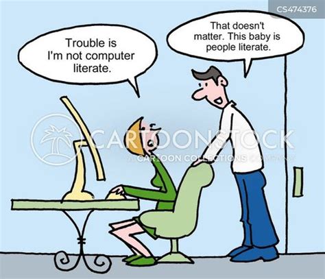 Computer Literacy Cartoons and Comics - funny pictures from CartoonStock