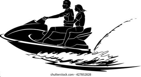 Jet Ski Silhouette Images, Stock Photos & Vectors | Shutterstock