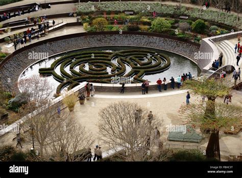 Central Garden Getty Center Stock Photo - Alamy