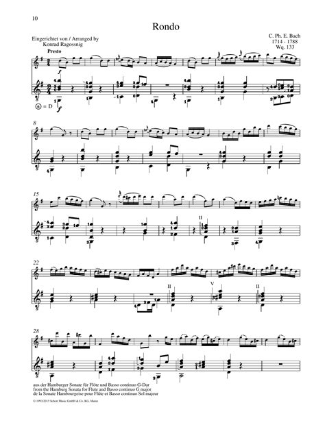 Rondo - Full Score by Carl Philipp Emanuel Bach Sheet Music for ...