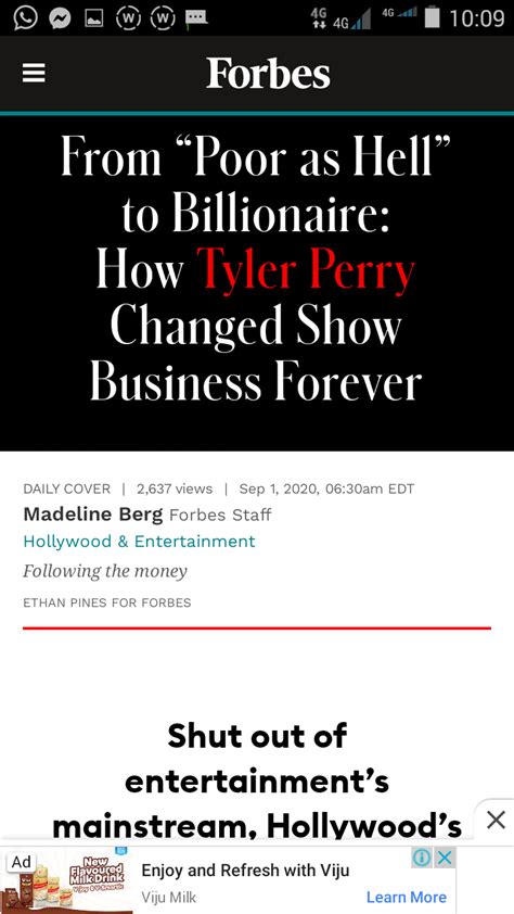 Tyler Perry Becomes A Billionaire - Forbes - Celebrities - Nigeria