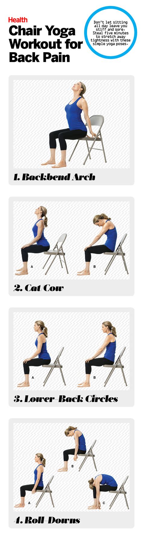 The Best Chair Yoga Moves to Combat Back Pain – Fit For Life