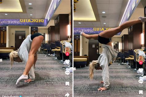 Olivia Dunne goes viral on TikTok for insane handstand balance