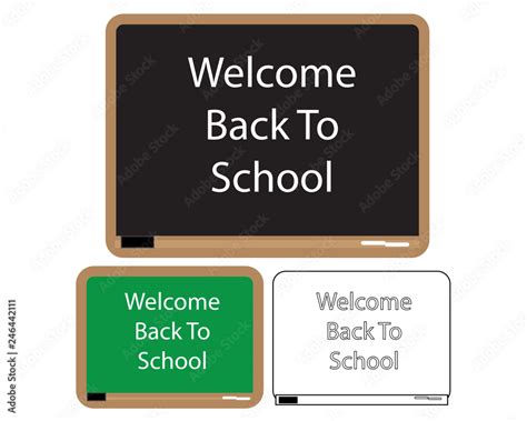 Signage-Welcome Back to School Sign Stock Vector | Adobe Stock