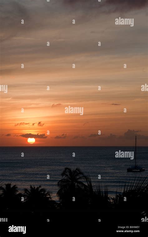 Aruba Beach Sunset Stock Photo - Alamy