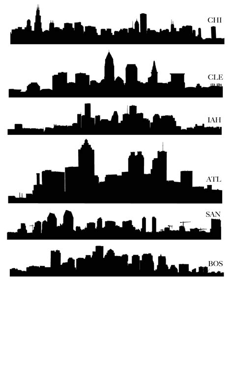 city skyline silhouette - Clip Art Library