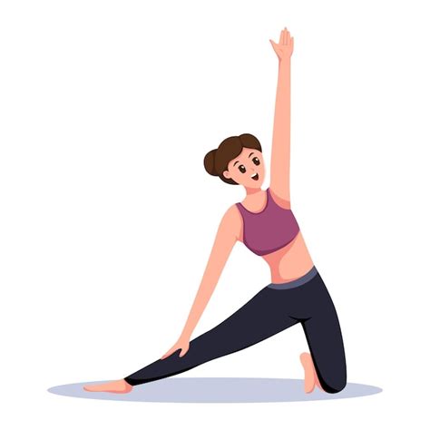 Premium Vector | Yoga Exercise Character Design Illustration