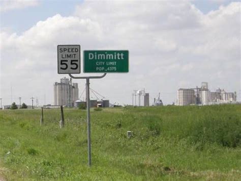 Dimmitt Tx Road Sign | County seat, Texas, Hometown