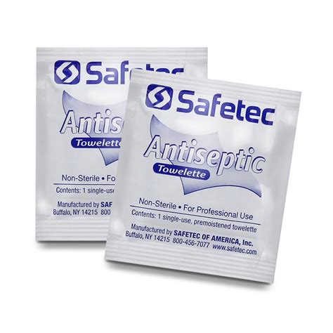 Antiseptic Wipes | For First Aid Kits & Hospital Settings | Safetec