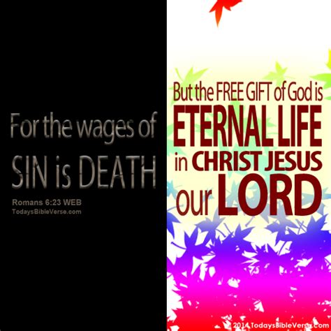 Wages of Sin is Death - Todays Bible Verse