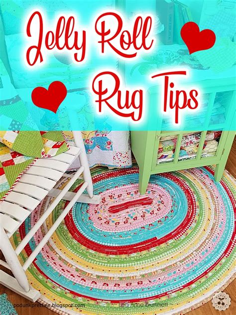 Podunk Pretties Quilting: ~ Jelly Roll Rug Tips