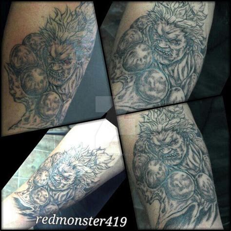 akuma tattoo i been working on by theredmonster419 on DeviantArt