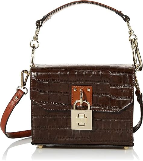 Steve Madden Women's Emaline Box Bag, Brown, 7.5" L x 2.75" D x 6" H: Amazon.co.uk: Shoes & Bags