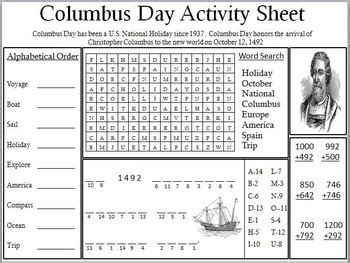 21+ Columbus Day Activities For Toddlers | Homecolor : Homecolor