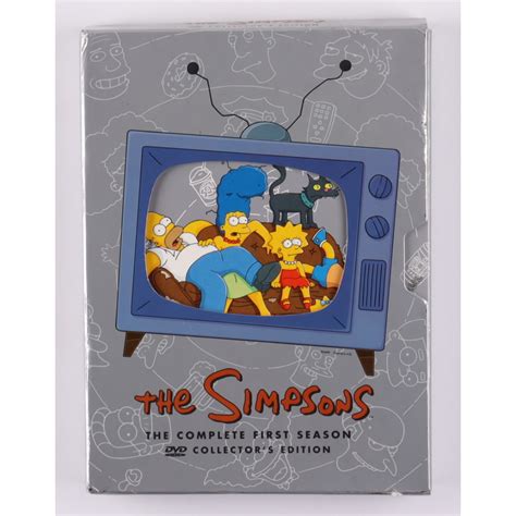 Matt Groening Signed "The Simpsons " The Complete First Season DVD Cover with Hand Drawn Sketch ...