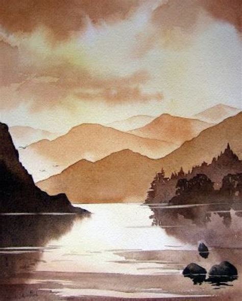 40 Easy Watercolor Landscape Painting Ideas For Beginners AD3 ...