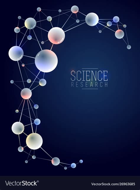 Molecules science chemistry and physics theme Vector Image